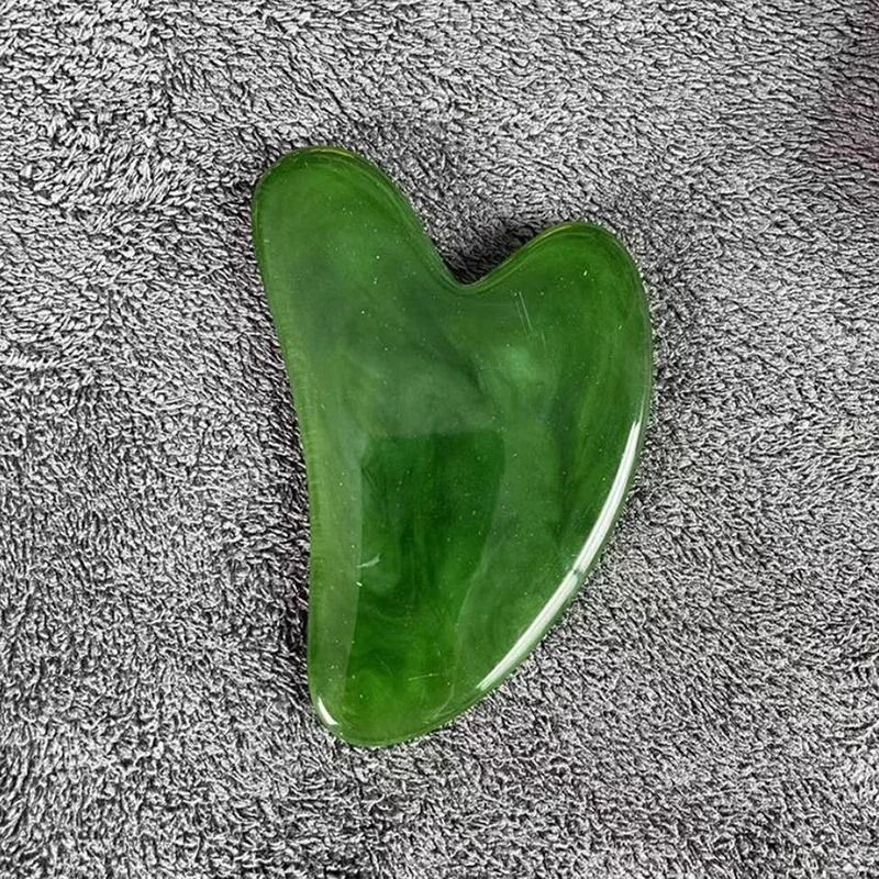 Resin HeartShaped Scrapping Piece Massage Spa Gua Sha Tool For Body Neck 8