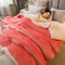 Wool Throw Blanket Keep Warm Winter Bed Blankets Double Sided Queen Duvet 6