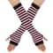 Warmer Knitted Long Fingerless Gloves Lady Striped Elbow Mittens 14