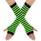 Warmer Knitted Long Fingerless Gloves Lady Striped Elbow Mittens 15