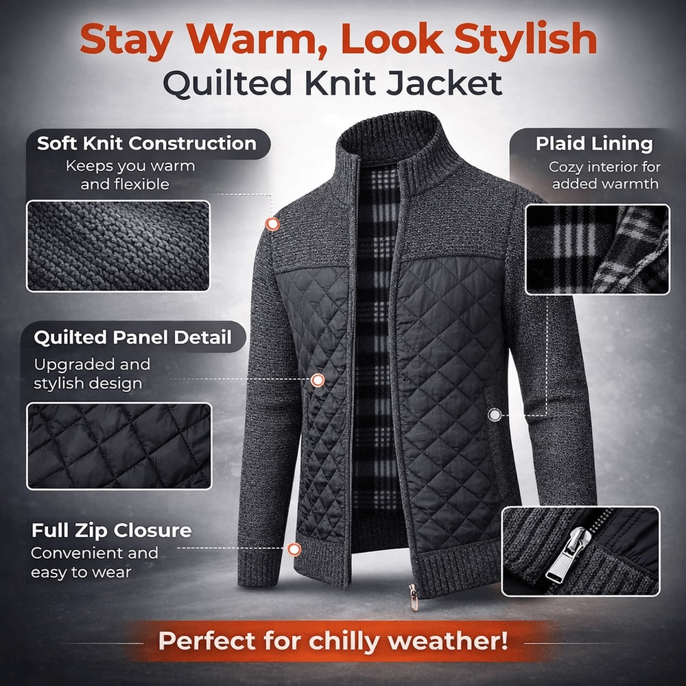 Slim Fit Knitted Cardigan Coat Cozy Stylish For Winter Wear 5