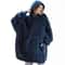Women Winter Thick Warm Hooded Outerwear Double Fleece Pocket Pullover 6