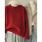 Soft Waxy Round Neck 100 Pure Cashmere Sweater Womens Loose Pullover 12