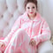 Womens Autumn Winter Warm Pyjamas Coral Velvet Padded Thickened Homewear 1