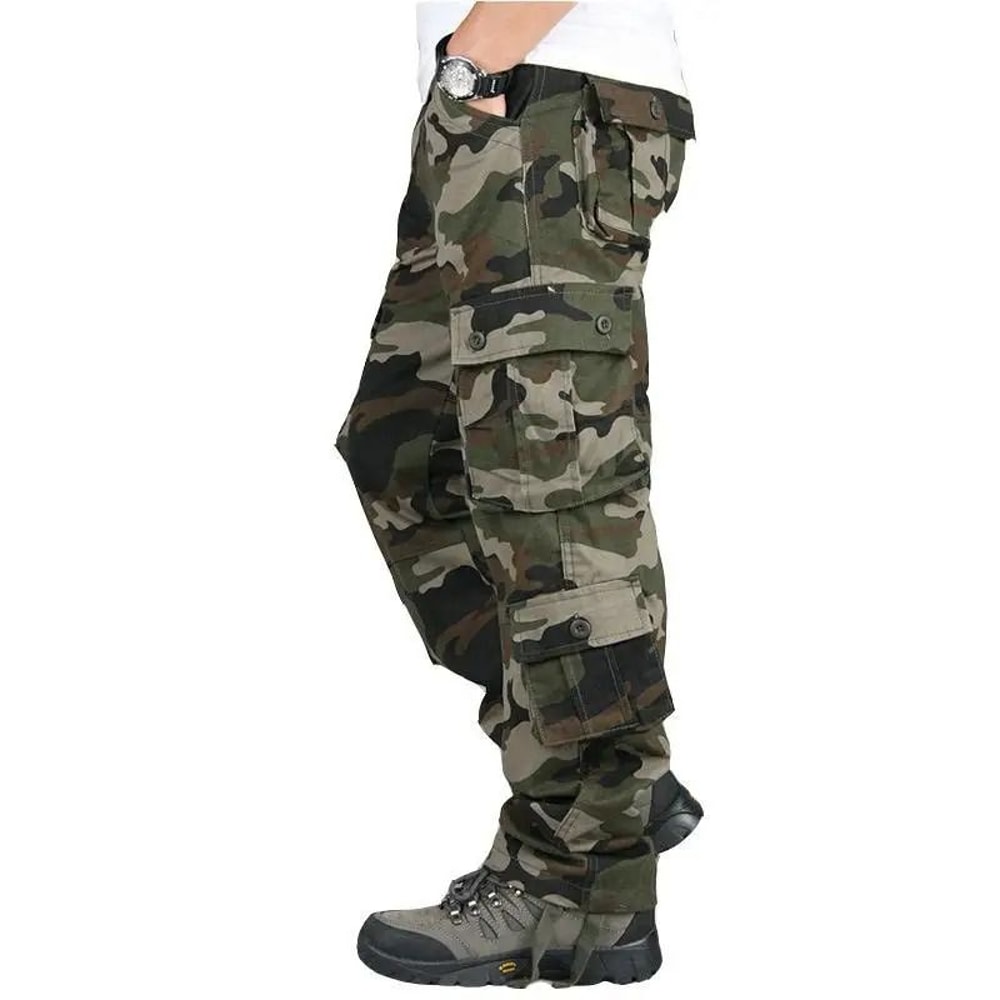 Mens Tactical Camouflage Overalls HighQuality MultiPocket Work Pants 3