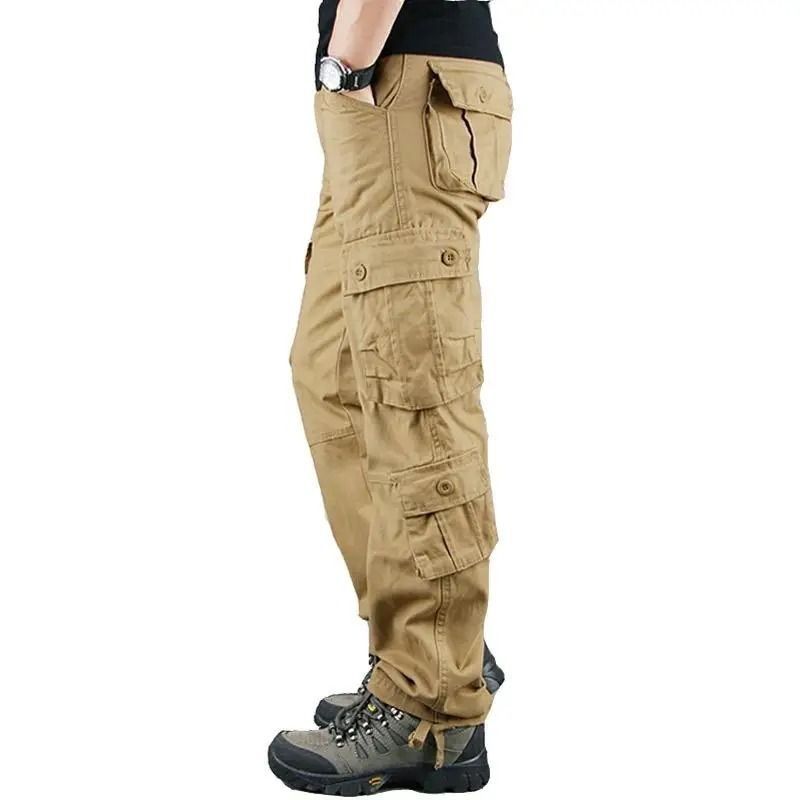 Mens Tactical Camouflage Overalls HighQuality MultiPocket Work Pants 9