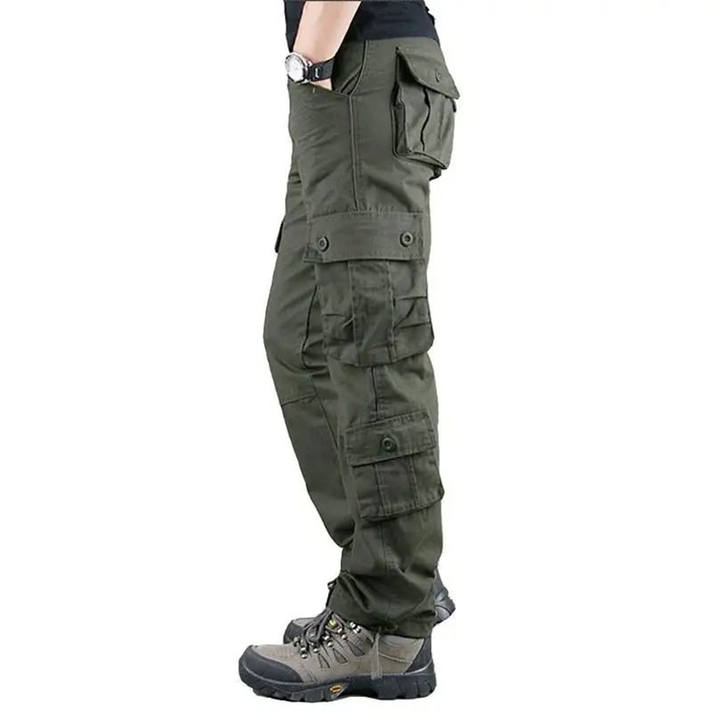 Mens Tactical Camouflage Overalls HighQuality MultiPocket Work Pants 14