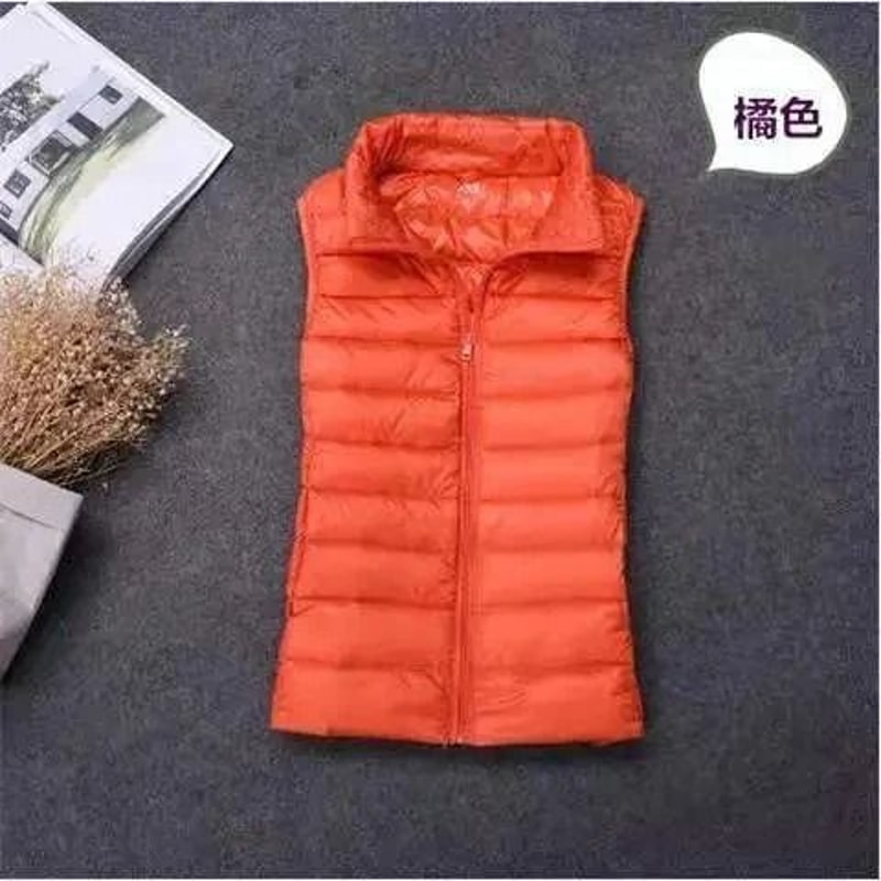 2025 White Duck Down Lightweight Puffer Vest Warm Sleeveless Waistcoat 14