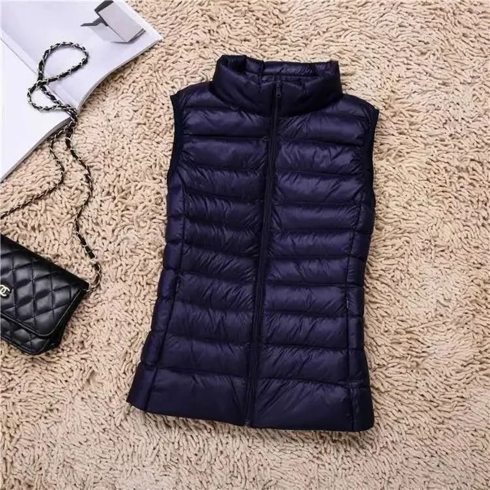 2025 White Duck Down Lightweight Puffer Vest Warm Sleeveless Waistcoat 16