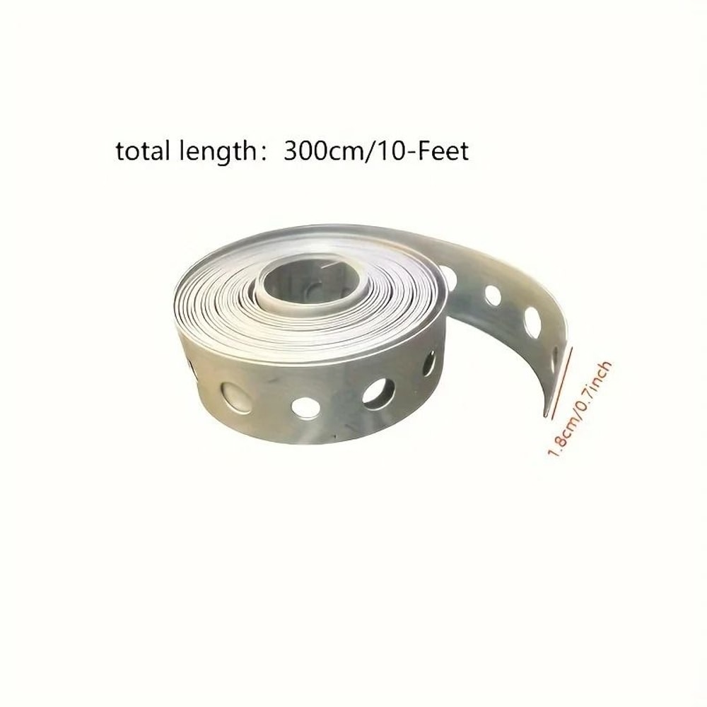 Galvanized Steel Tape PrePunched MultiSlot Metal Tape For Pipe Support 1