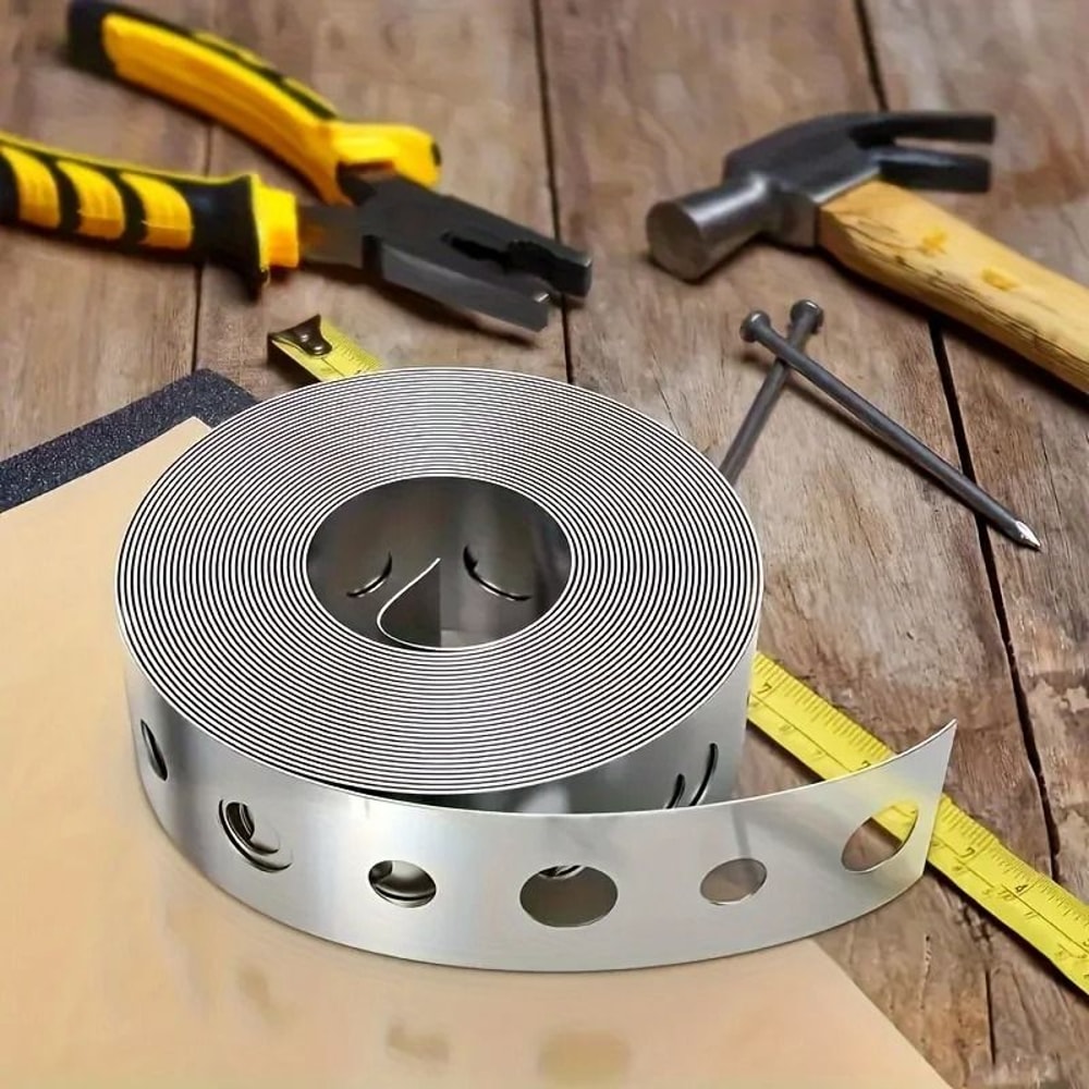 Galvanized Steel Tape PrePunched MultiSlot Metal Tape For Pipe Support 3