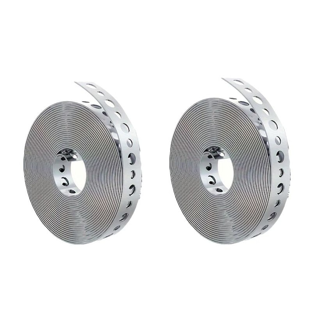 Galvanized Steel Tape PrePunched MultiSlot Metal Tape For Pipe Support 7