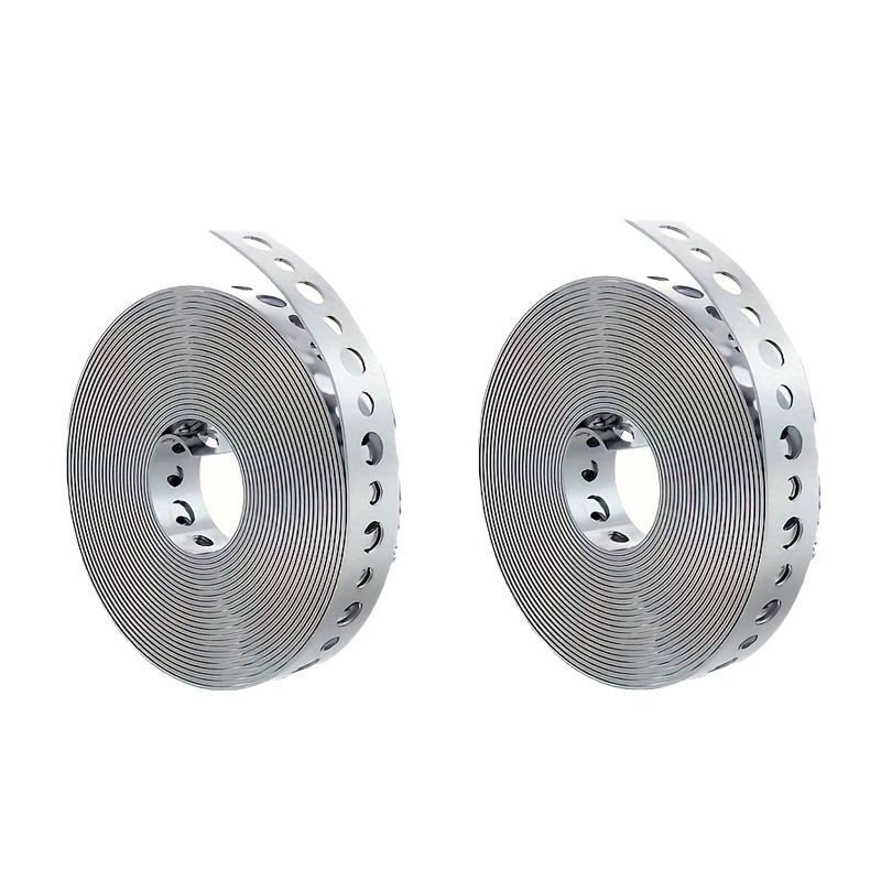 Galvanized Steel Tape PrePunched MultiSlot Metal Tape For Pipe Support 7