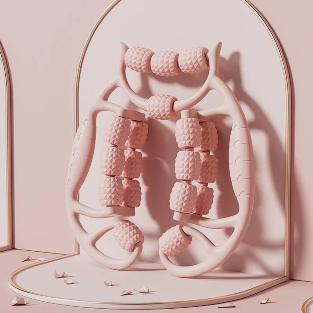 28 Wheel Annular Leg Clamp Massager AntiCellulite Body Slimming Roller 10