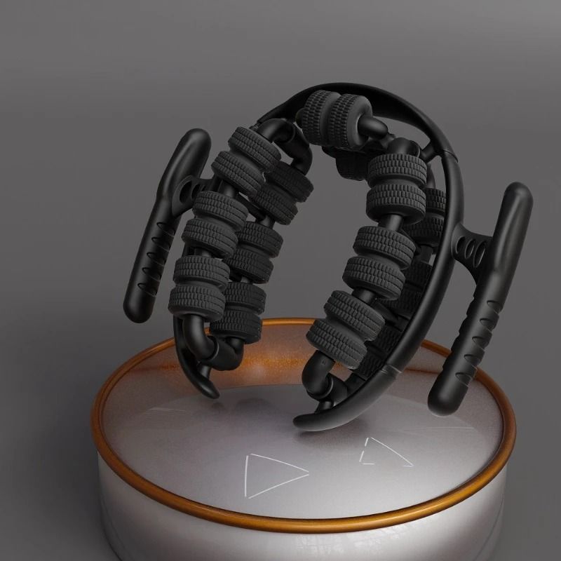 28 Wheel Annular Leg Clamp Massager AntiCellulite Body Slimming Roller 16