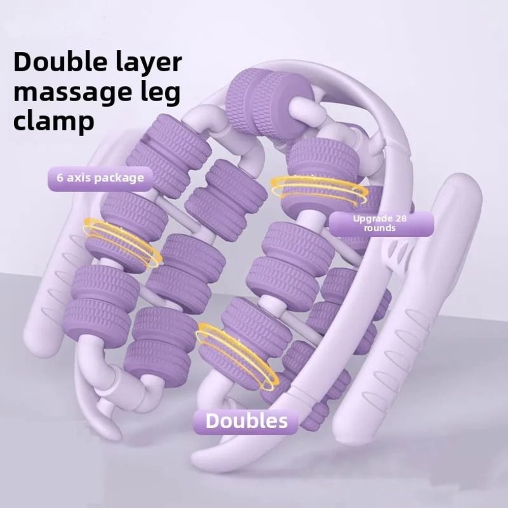 28 Wheel Annular Leg Clamp Massager AntiCellulite Body Slimming Roller 3