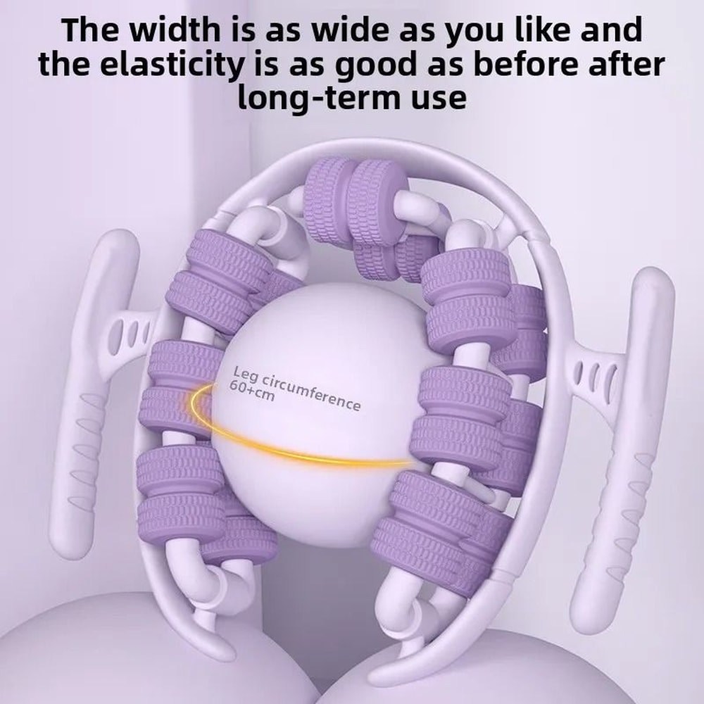 28 Wheel Annular Leg Clamp Massager AntiCellulite Body Slimming Roller 4