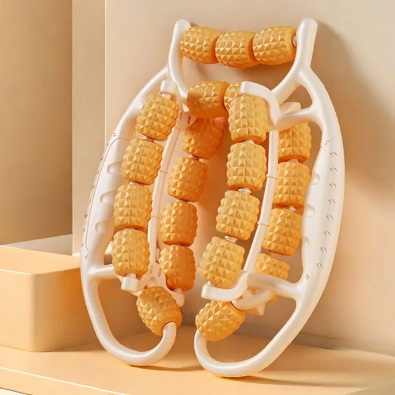 28 Wheel Annular Leg Clamp Massager AntiCellulite Body Slimming Roller 6