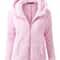 Autumn Winter Warm Hoodie Zipper Coat Solid Soft Fleece Womens Jacket 0