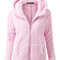 Autumn Winter Warm Hoodie Zipper Coat Solid Soft Fleece Womens Jacket 0
