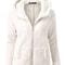 Autumn Winter Warm Hoodie Zipper Coat Solid Soft Fleece Womens Jacket 14