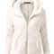 Autumn Winter Warm Hoodie Zipper Coat Solid Soft Fleece Womens Jacket 2