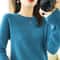 Autumn And Winter Cashmere Sweater Womens Crew Neck Pullover Knitted Top 2