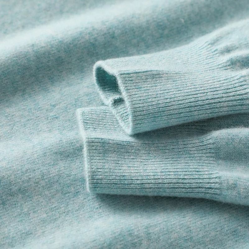 Autumn And Winter Cashmere Sweater Womens Crew Neck Pullover Knitted Top 5