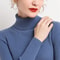 Womens Fall Turtleneck Sweater Knitted Soft Pullover Cashmere Jumper 2