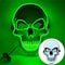 Halloween Adult Purification Mask LED Glowing Skull Terror Mask Cold Light 6