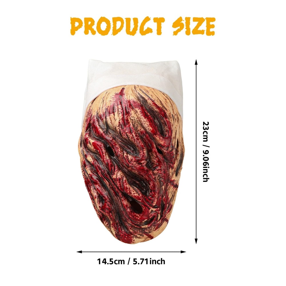 Terrifying Nurse Model Halloween Cosplay Mask Horror Role Play Costume 4