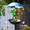 Frog Statue Solar Lawn Lamp Outdoor Bird Feeding Dispenser LED Light 2