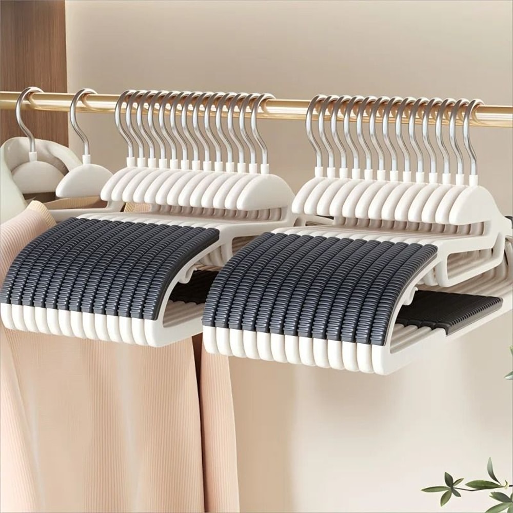 10Pcs Multifunctional Wet And Dry Household Hanger AntiSlip Wardrobe Organizer 1