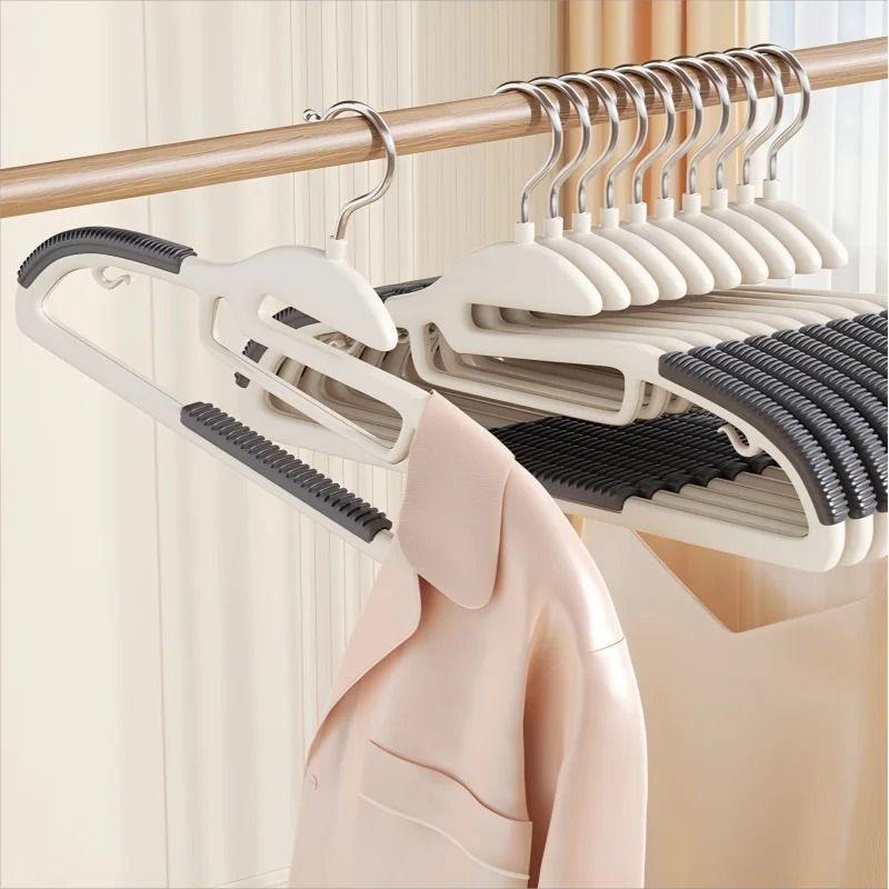 10Pcs Multifunctional Wet And Dry Household Hanger AntiSlip Wardrobe Organizer 2