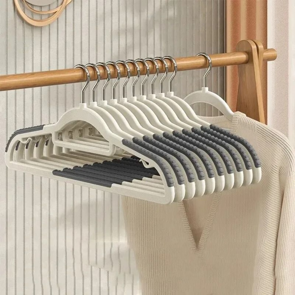 10Pcs Multifunctional Wet And Dry Household Hanger AntiSlip Wardrobe Organizer 9