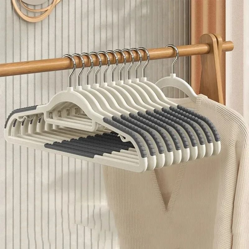 10Pcs Multifunctional Wet And Dry Household Hanger AntiSlip Wardrobe Organizer 9
