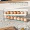 Double Layer Rolling Egg Storage Box Automatic Scrolling Refrigerator Dispenser 1
