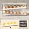Double Layer Rolling Egg Storage Box Automatic Scrolling Refrigerator Dispenser 3