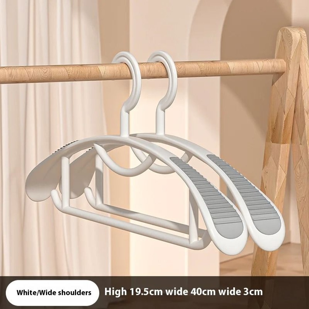 Household NonSlip Hanger Thick Wide Shoulder Plastic Drying Rack 7