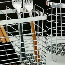 suspension household stainless steel kitchen cutlery holder drainer