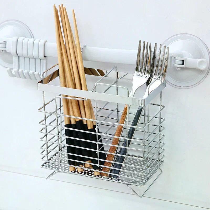 Suspension Household Stainless Steel Kitchen Cutlery Holder Drainer 4