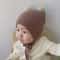 Korean Baby Ear Protection Hat Winter Warm Toddler Knitted Crochet Bonnet 1