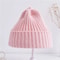 Baby Kids Ribbed Knitted Beanie Hat Windproof Toddler Photography Accessory 13