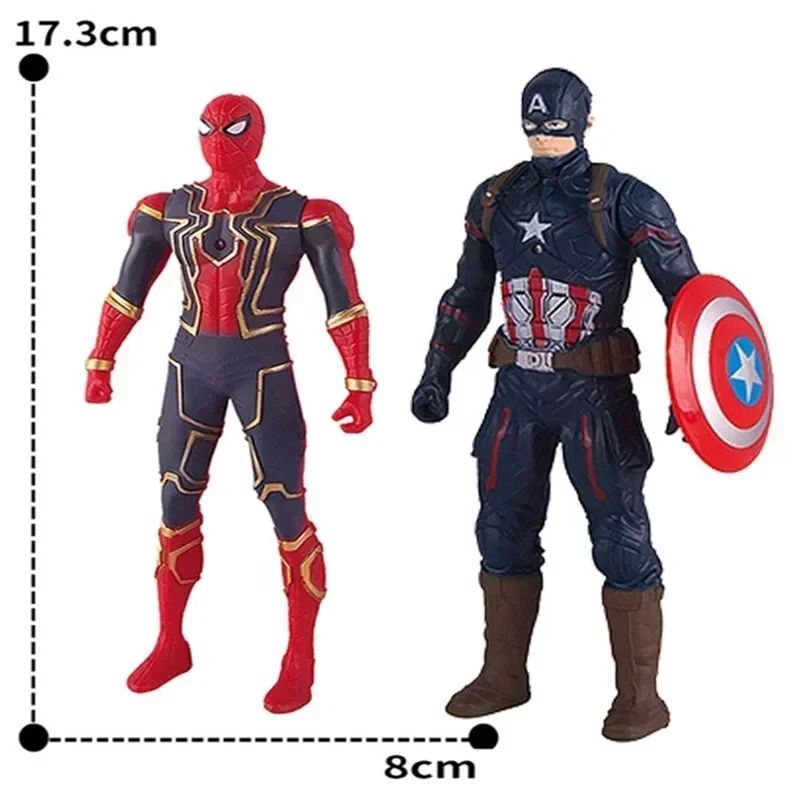 17cm Marvel Anime Figures Glow Doll Action Figure Hero Collection 1
