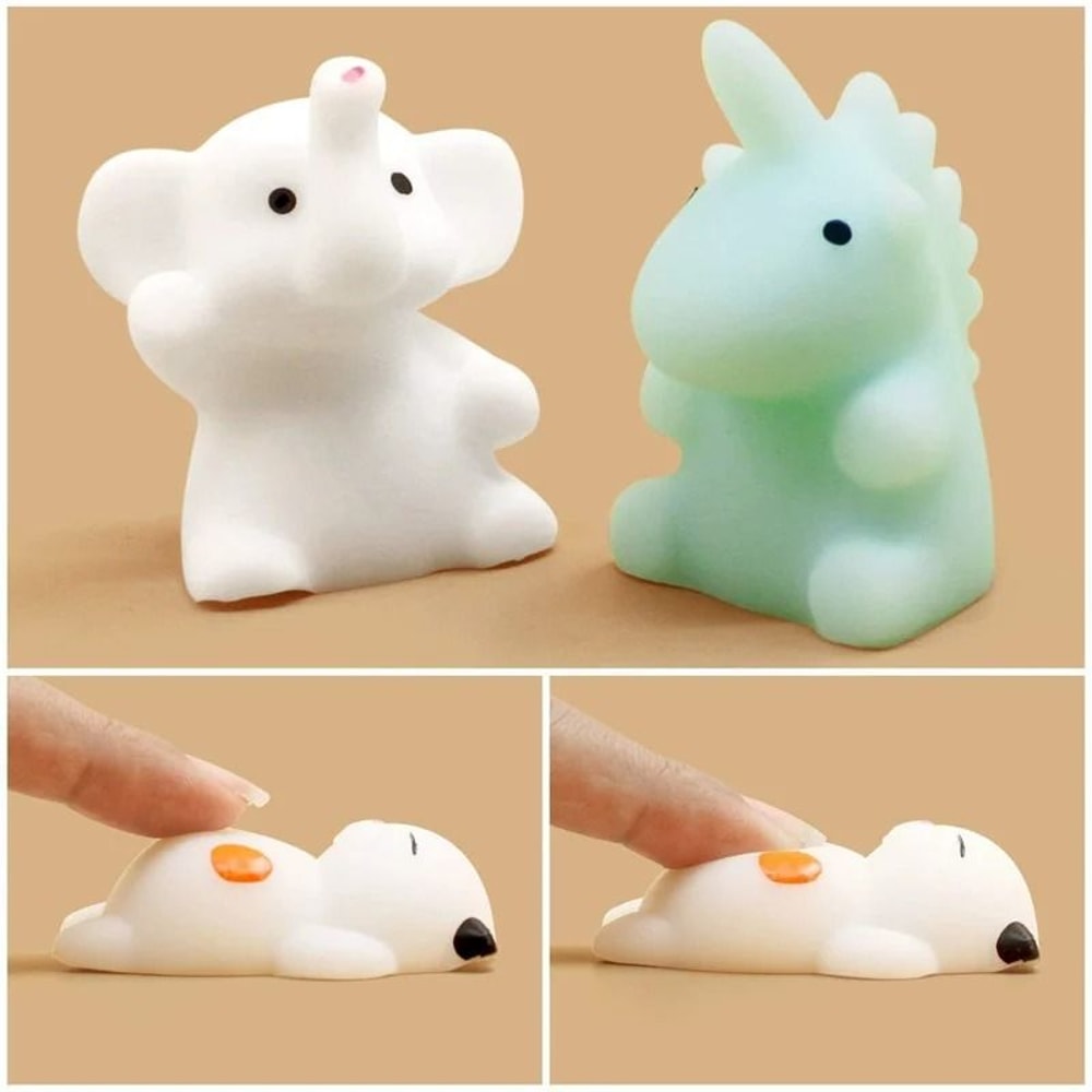 Mochi Squishies Kawaii Animal Stress Relief Squeeze Toys Party Favors 3