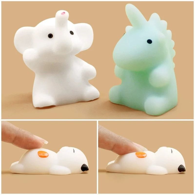 Mochi Squishies Kawaii Animal Stress Relief Squeeze Toys Party Favors 3