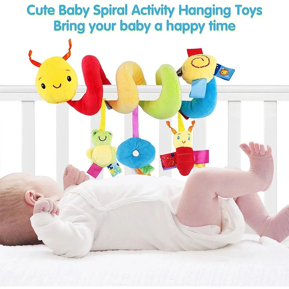Cute Activity Musical Spiral Crib Stroller Car Seat Travel Hanging Toy 2