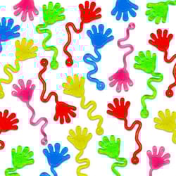 12pcs glitter sticky hands mini stretchy sensory stress relief toys