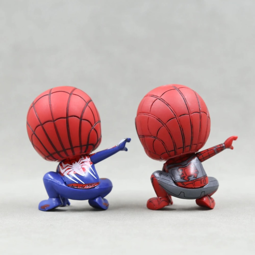 Marvel Avengers SpiderMan Cute Action Figure Posture Anime Collection Figurine 5