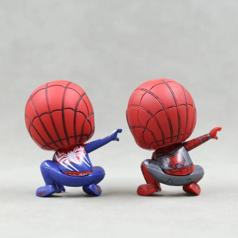 Marvel Avengers SpiderMan Cute Action Figure Posture Anime Collection Figurine 5